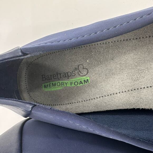 Baretraps Memory Foam "Mitsy" Slip On Flats WMNS US9M Navy Textile Comfort by - Picture 6 of 8